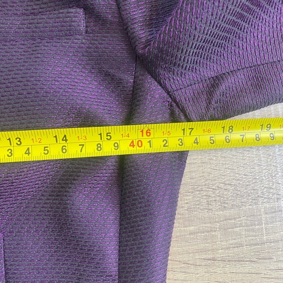 Red Valentino Purple Ruffle Jacket Blazer COAT Womens US Size 2 Made in Italy - Picture 9 of 14